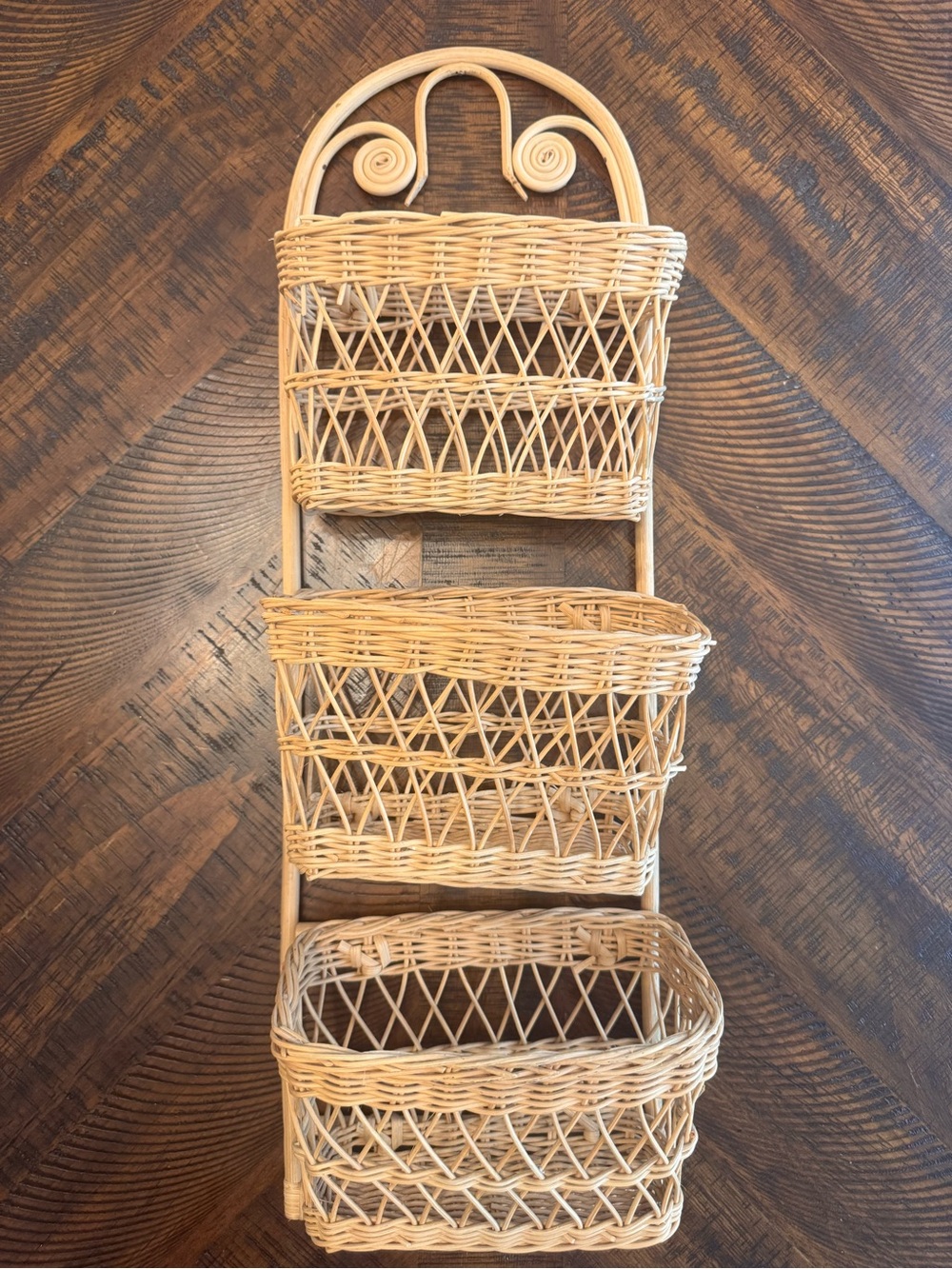 Vintage Boho Wall Basket